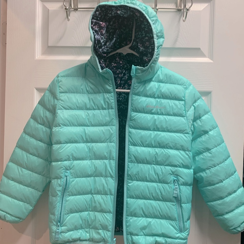 Girls reversible Eddie Bauer puffer jacket